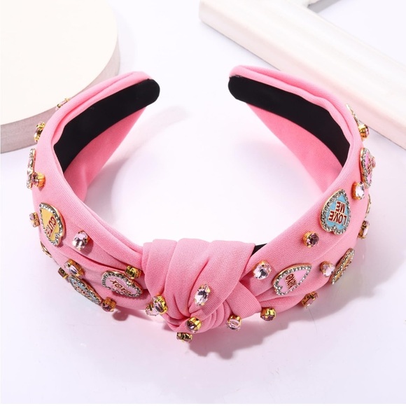 Light Pink Be Mine Headband - Picture 2 of 2